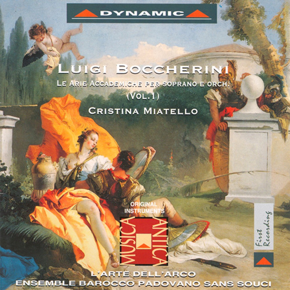 Обложка альбома «Boccherini: Arie Accademiche (Le), Vol. 1» — Arte dell'Arco, L', Ensemble Barocco Sans Souci & Cristina Miatello