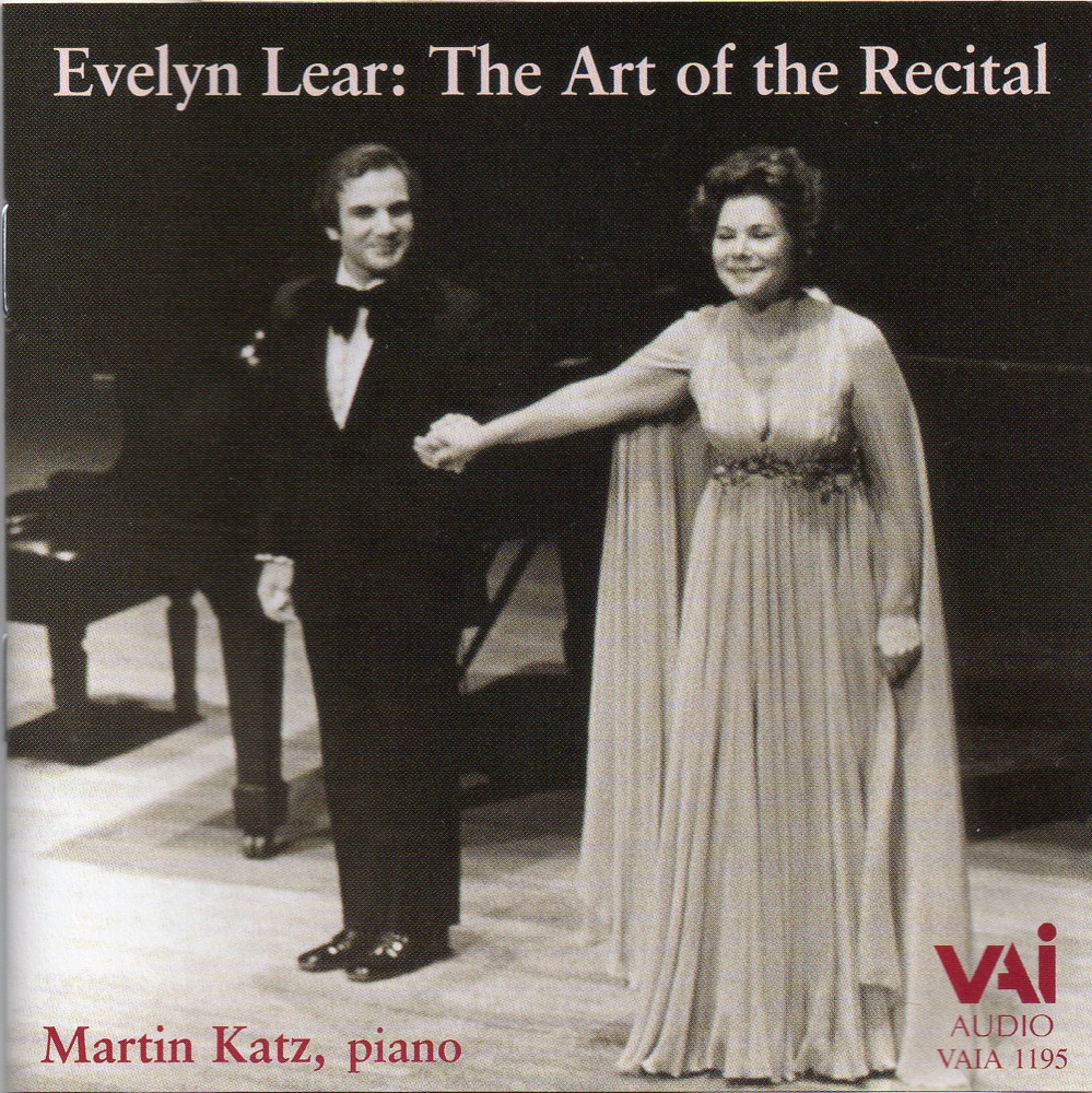 Обложка альбома «Evelyn Lear - The Art of the Recital (Live Performances 1975-1977)» — Evelyn Lear & Martin Katz