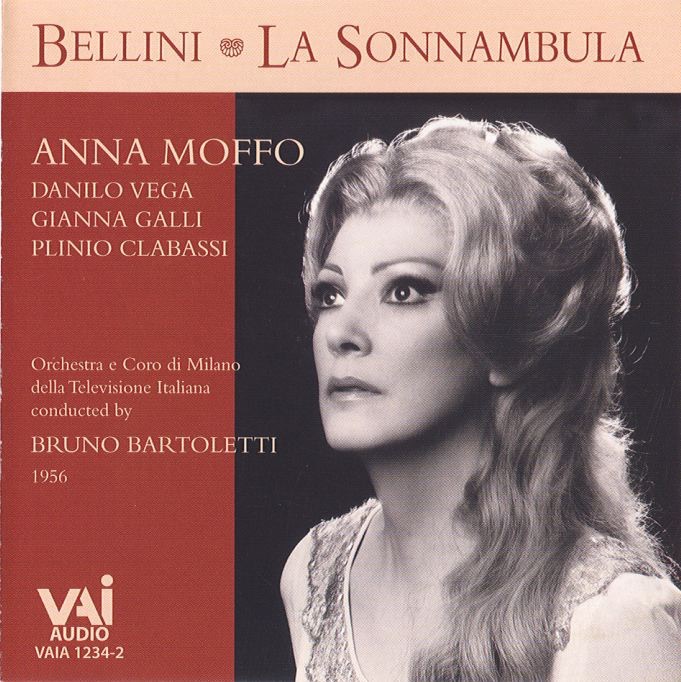 Обложка альбома «Bellini: la Sonnambula (Opera In Two Acts - Historic 1956 Recording)» — Anna Moffo, Plinio Clabassi & Anna Maria Anelli