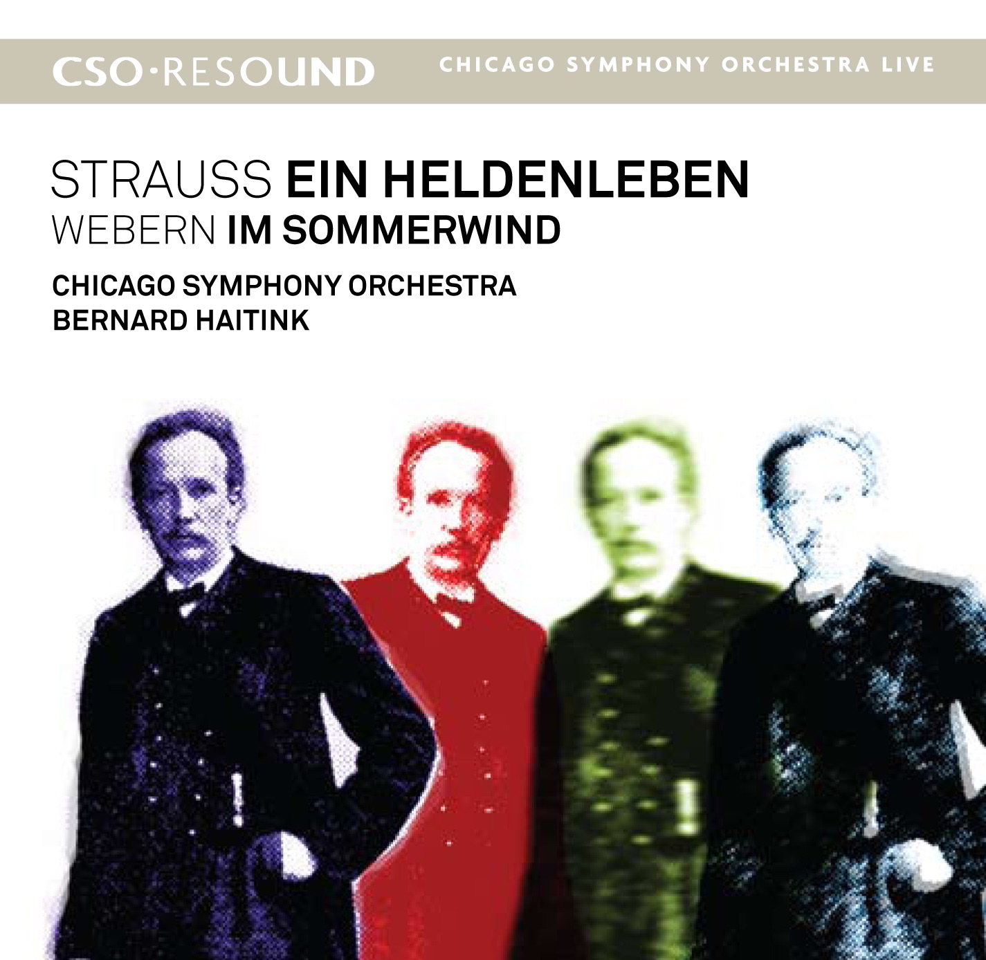 CSO Resound - Strauss: Ein Heldenleben - Webern: Im Sommerwind by Chicago Symphony Orchestra & Bernard Haitink album cover