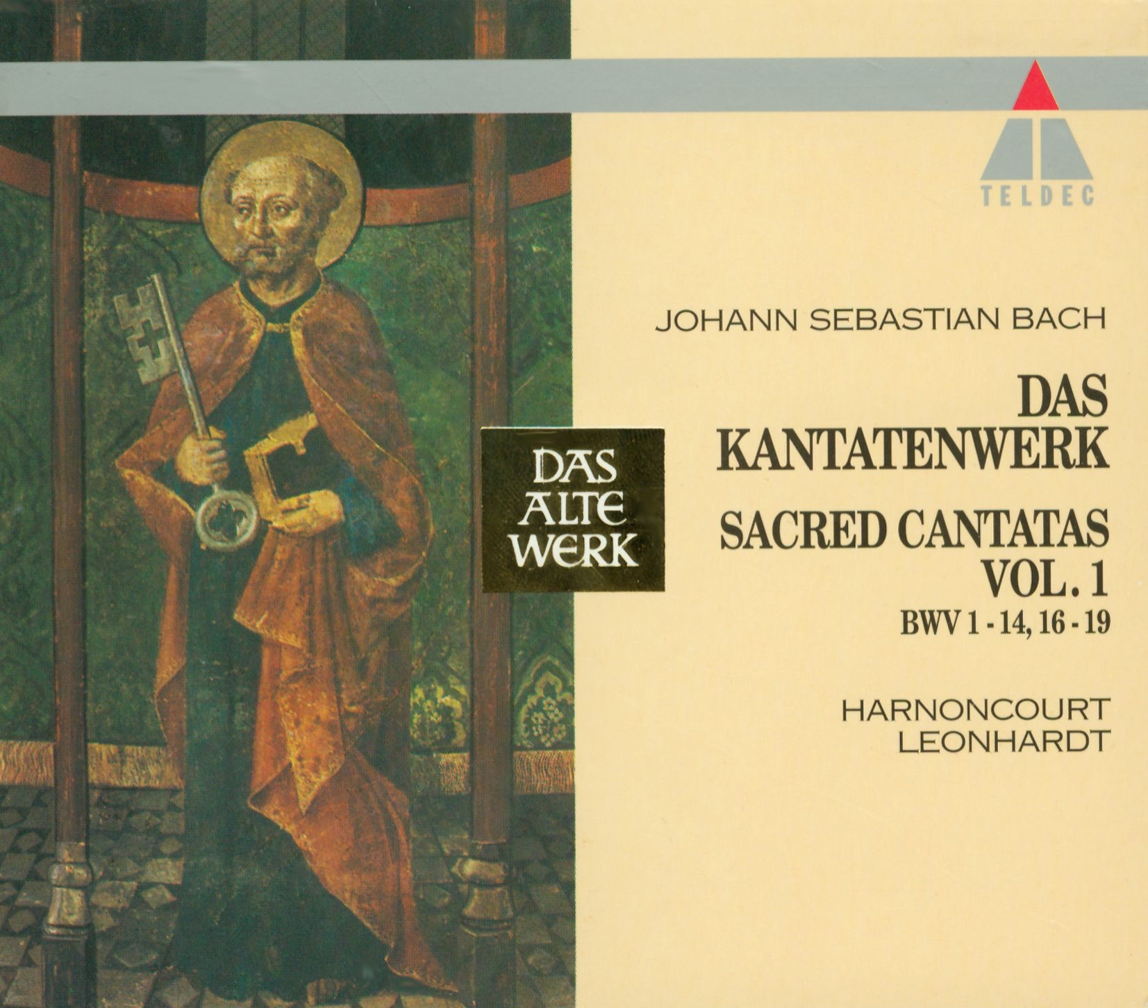 Bach, JS : Sacred Cantatas Vol. 1 : BWV 1-14, 16-19 by Concentus Musicus Wien, Gustav Leonhardt, Leonhardt-Consort & Nikolaus Harnoncourt album cover