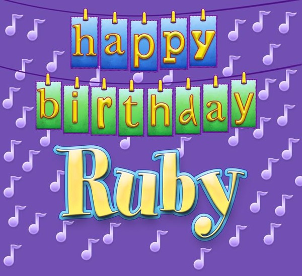 Cover of Happy Birthday Ruby - Single