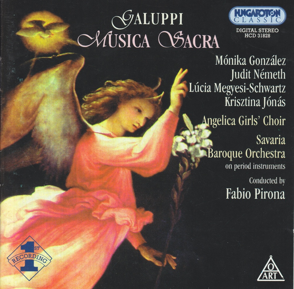 Обложка альбома «Musica Sacra» — Angelica Girls' Choir, Savaria Baroque Orchestra, Fabio Pirona & Mónika GONZÁLEZ
