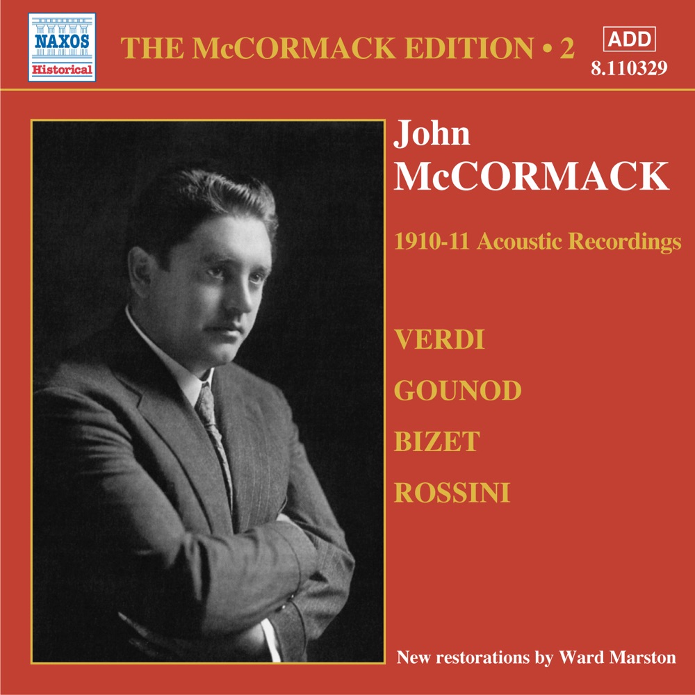 Обложка альбома «The Mccormack Edition, Vol. 2: John Mccormack (1910-1911)» — Edna Thornton, Emmy Destinn, John McCormack, John William Cherry, Landon Ronald, Mario Sammarco, Nellie Melba, Percy Pitt, Studio Orchestra, The New Symphony Orchestra & The Victor Orchestra