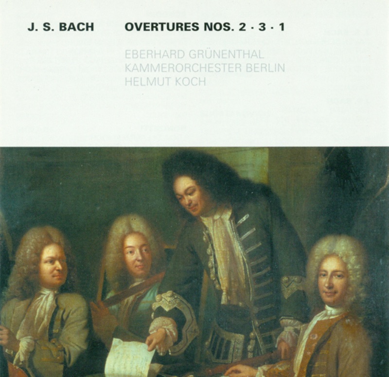 Обложка альбома «Bach: Overtures (Suites) Nos. 1-3» — Helmut Koch & Berlin Chamber Orchestra