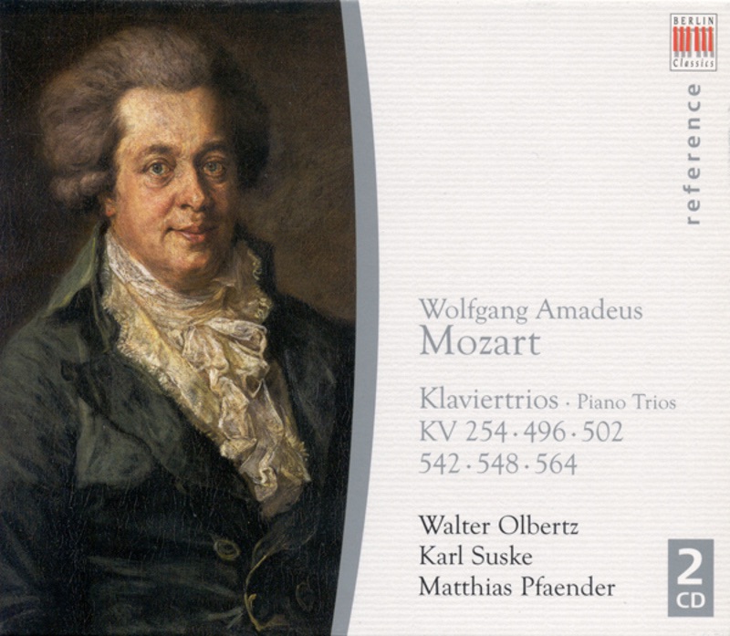 Обложка альбома «Mozart: Piano Trios Nos. 1, 3, 4, 5, 6 - Divertimento In B Flat Major, K. 254» — Karl Suske, Matthias Pfaender & Walter Olbertz