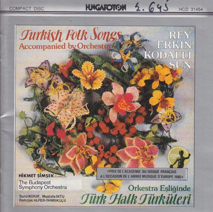 Обложка альбома «Turkish Folk Songs» — Budapest Symphony Orchestra, Sunat Korat, Remziye Alper-Tanrikulu, Mustafa Iktu & Hikmet Şimşek
