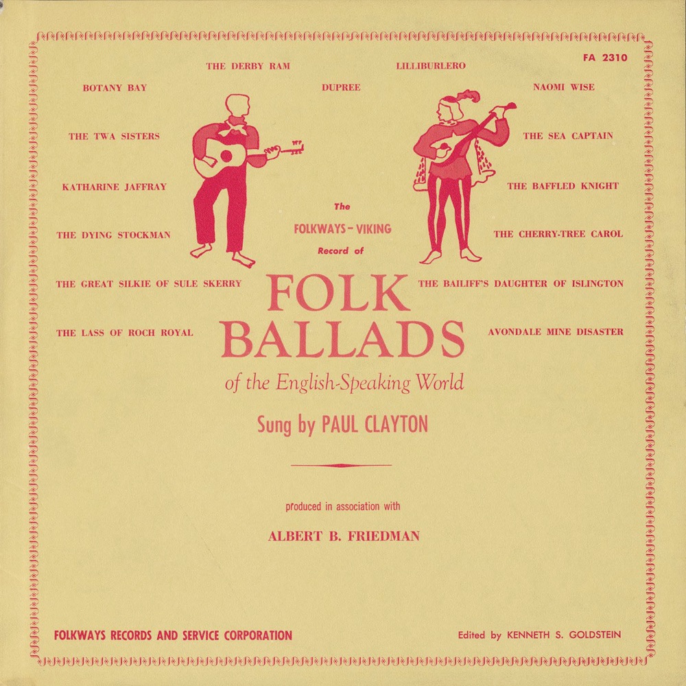 Обложка альбома «Folk Ballads of the English-Speaking World» — Paul Clayton