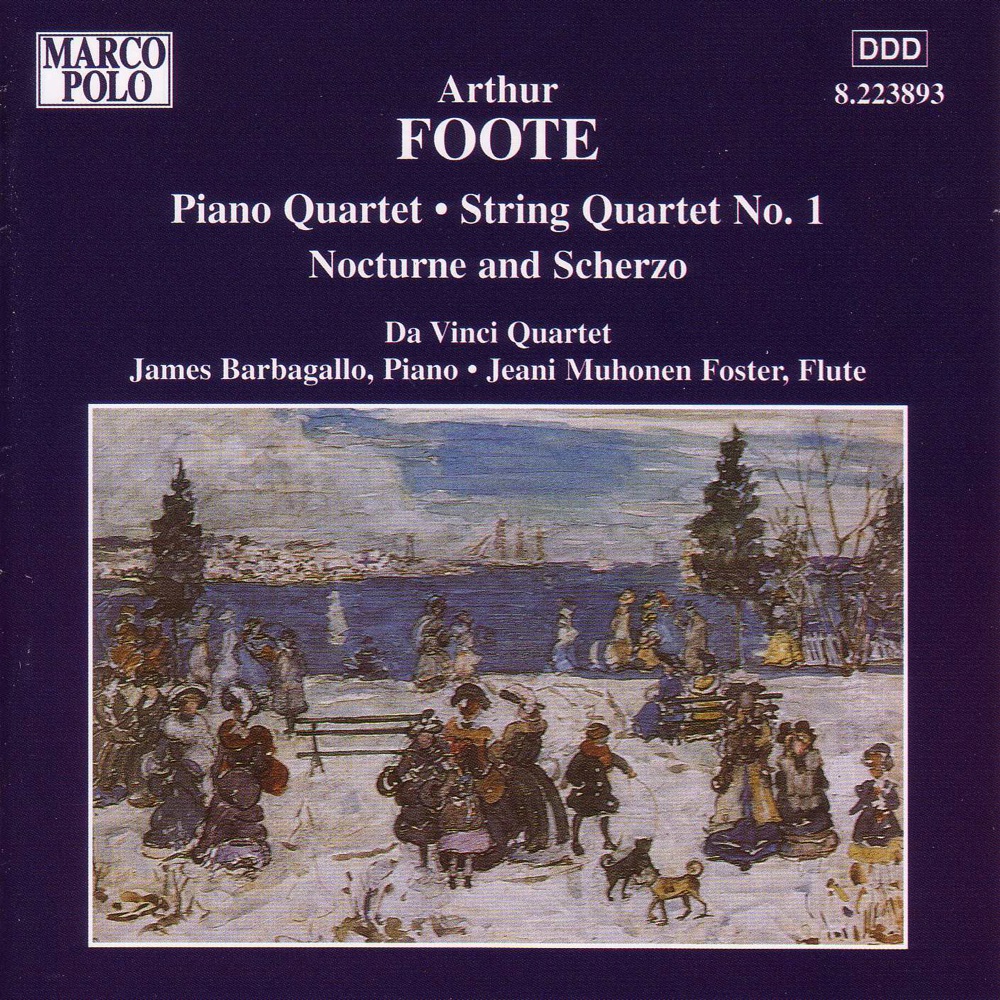 Обложка альбома «Foote: Piano Quartet, & String Quartet No. 1» — Da Vinci Quartet, James Barbagallo & Jeani Muhonen Foster