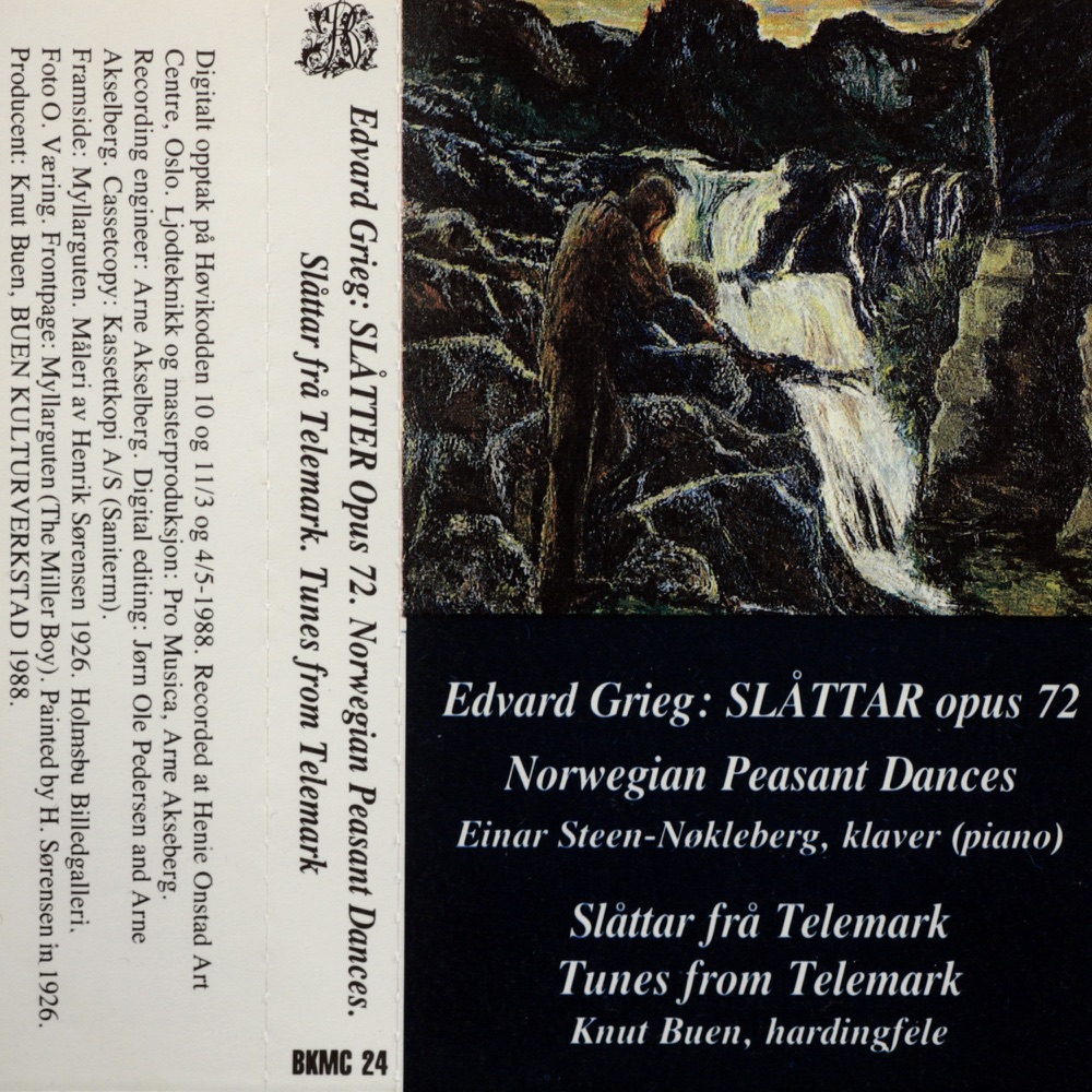 Обложка альбома «Edvard Grieg - Edvard Grieg: Slåttar Opus 72. Slåttar frå Telemark.» — Einar Steen-Nøkleberg & Knut Buen