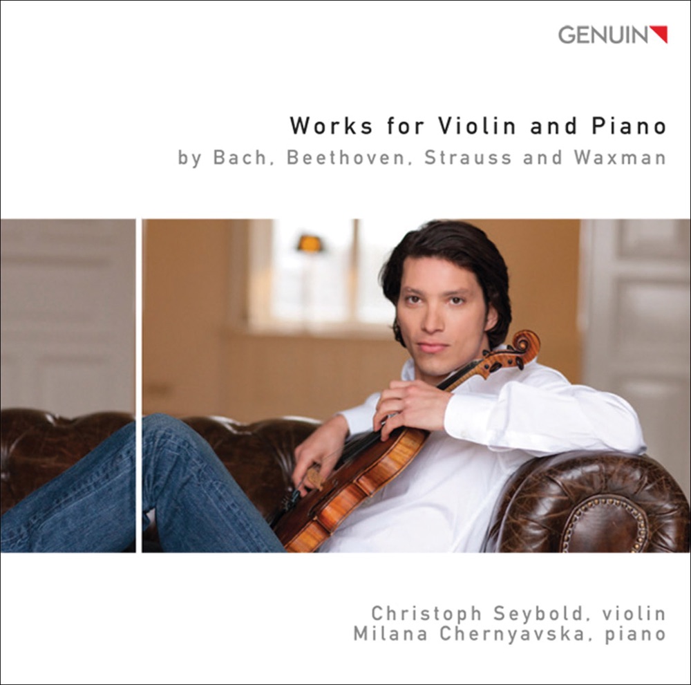 Обложка альбома «Works by Violin and Piano by Bach, Beethoven, Strauss & Waxman» — Milana Chernyavska & Christoph Seybold