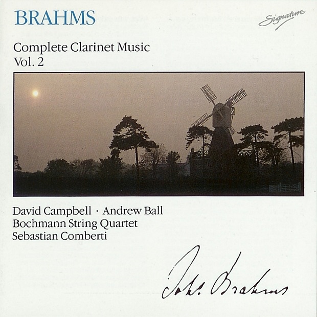 Обложка альбома «Brahms: Complete Clarinet Music, Vol. 2» — Bochmann String Quartet, David Campbell & Andrew Ball