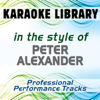 In the Style of Peter Alexander (Karaoke & Professional Performance Tracks) - Karaoke Library