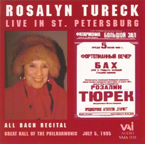 Rosalyn Tureck Live In St. Petersburg