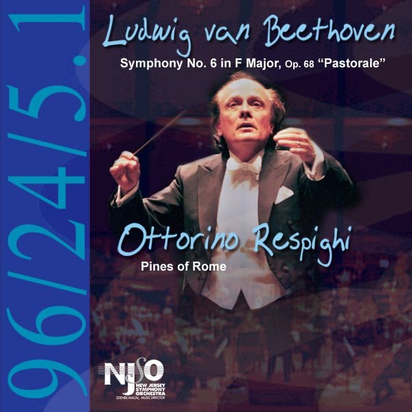Обложка альбома «Beethoven: Symphony No. 6 "Pastorale" - Respighi: The Pines of Rome» — New Jersey Symphony Orchestra & Zdenek Macal