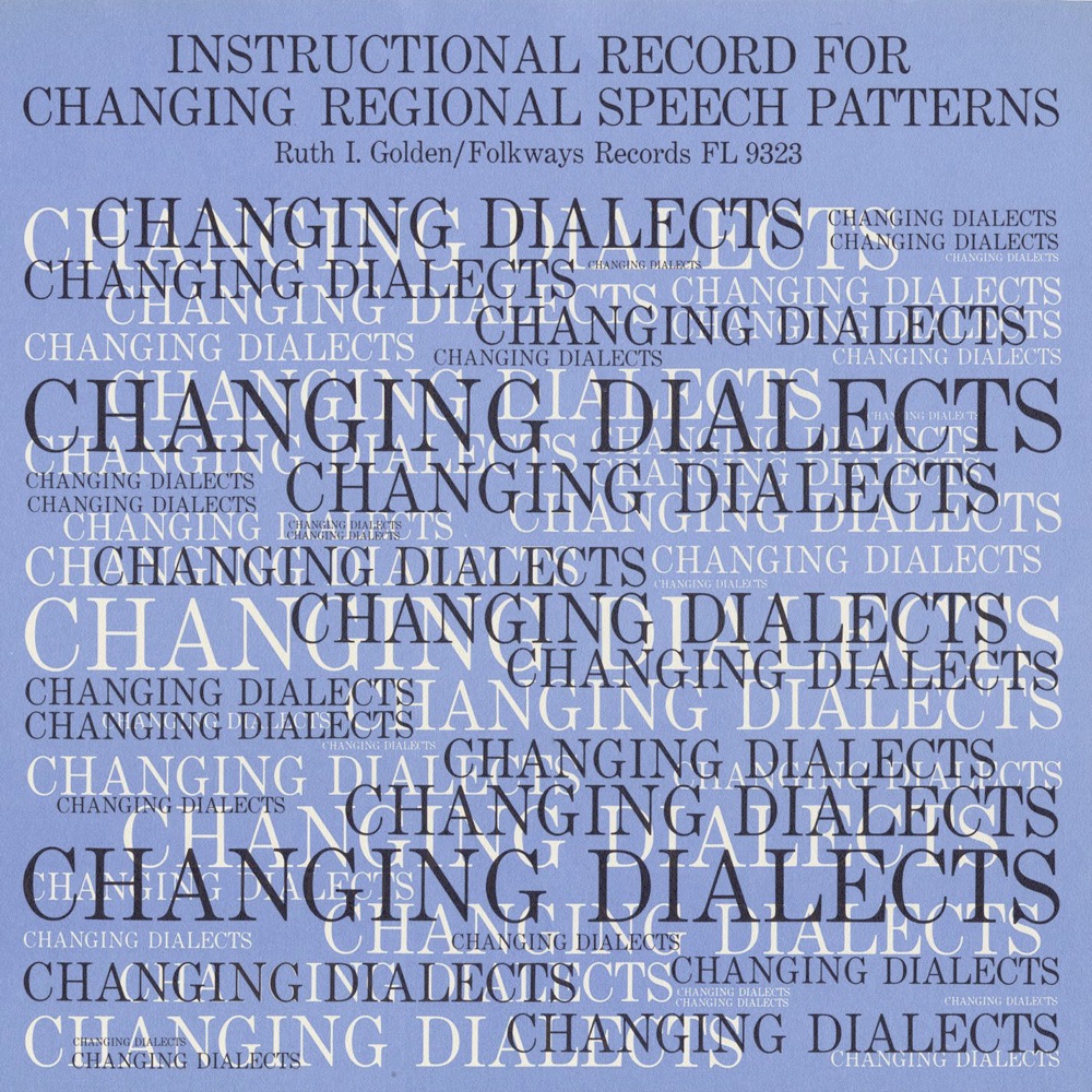 Обложка альбома «Instructional Record for Changing Regional Speech Patterns» — Ruth Golden