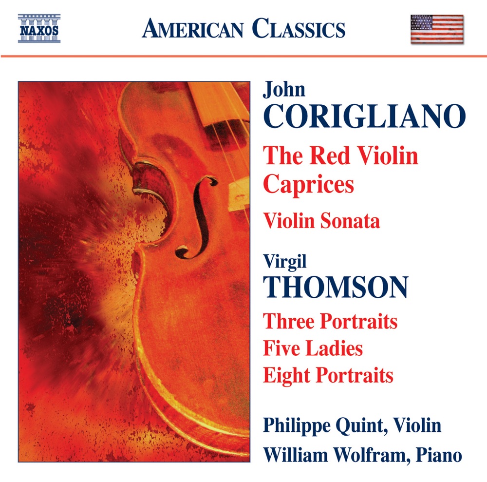 Обложка альбома «Corigliano: The Red Violin Caprices, Violin Sonata - Thomson: 5 Ladies, Portraits» — Philippe Quint & William Wolfram