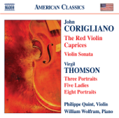 Corigliano: The Red Violin Caprices, Violin Sonata - Thomson: 5 Ladies, Portraits