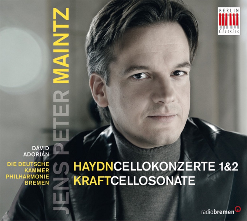 Обложка альбома «Haydn: Cello Concertos Nos. 1 & 2 - Kraft: Cello Sonata» — Jens Peter Maintz, David Adorjan & The Deutsche Kammerphilharmonie Bremen