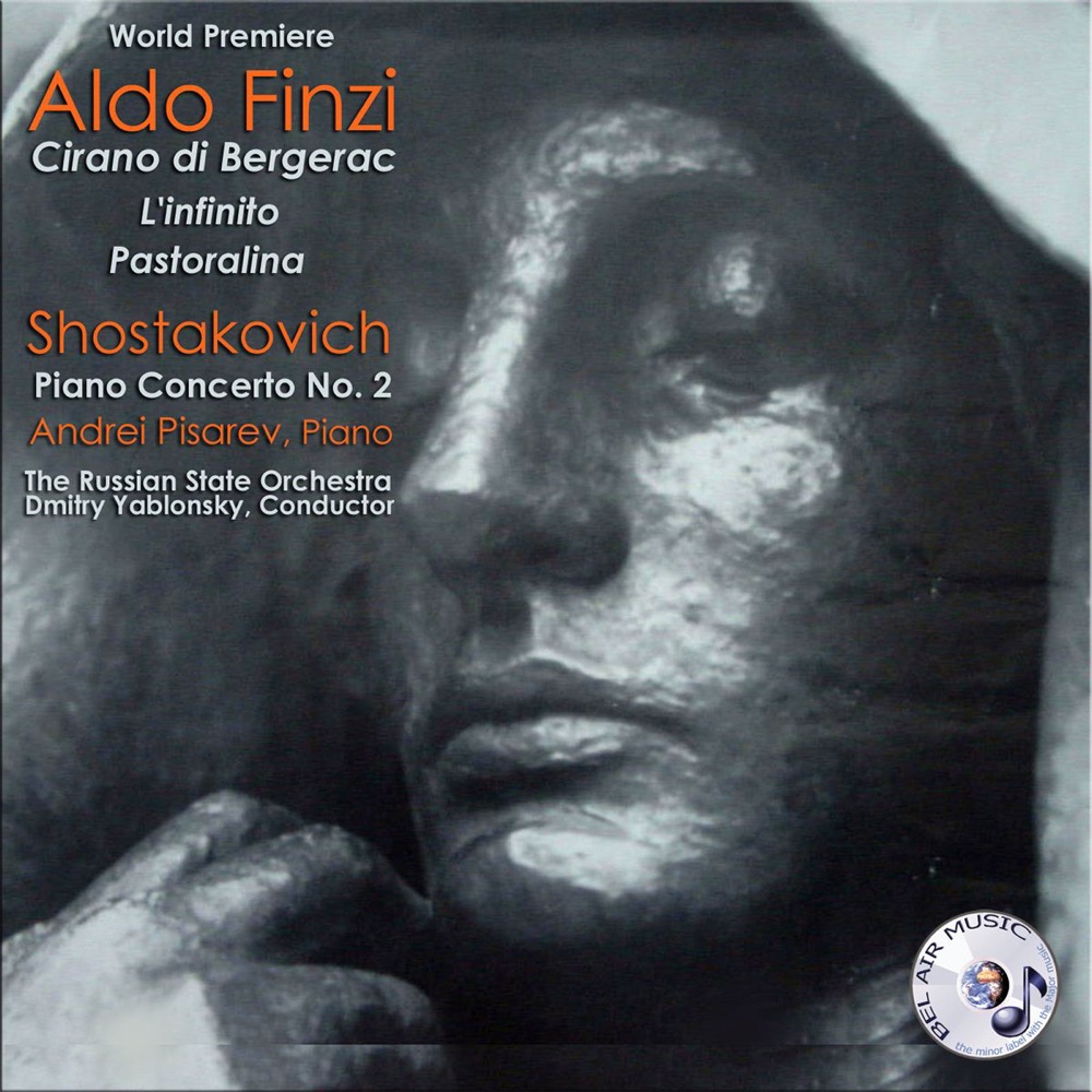 Обложка альбома «Finzi: "Cirano di Bergerac" - "L'infinito" - "Pastoralino" - Shostakovich: Piano Concerto No. 2» — Andrei Pisarev, Dmitry Yablonsky & The Russian State Orchestra