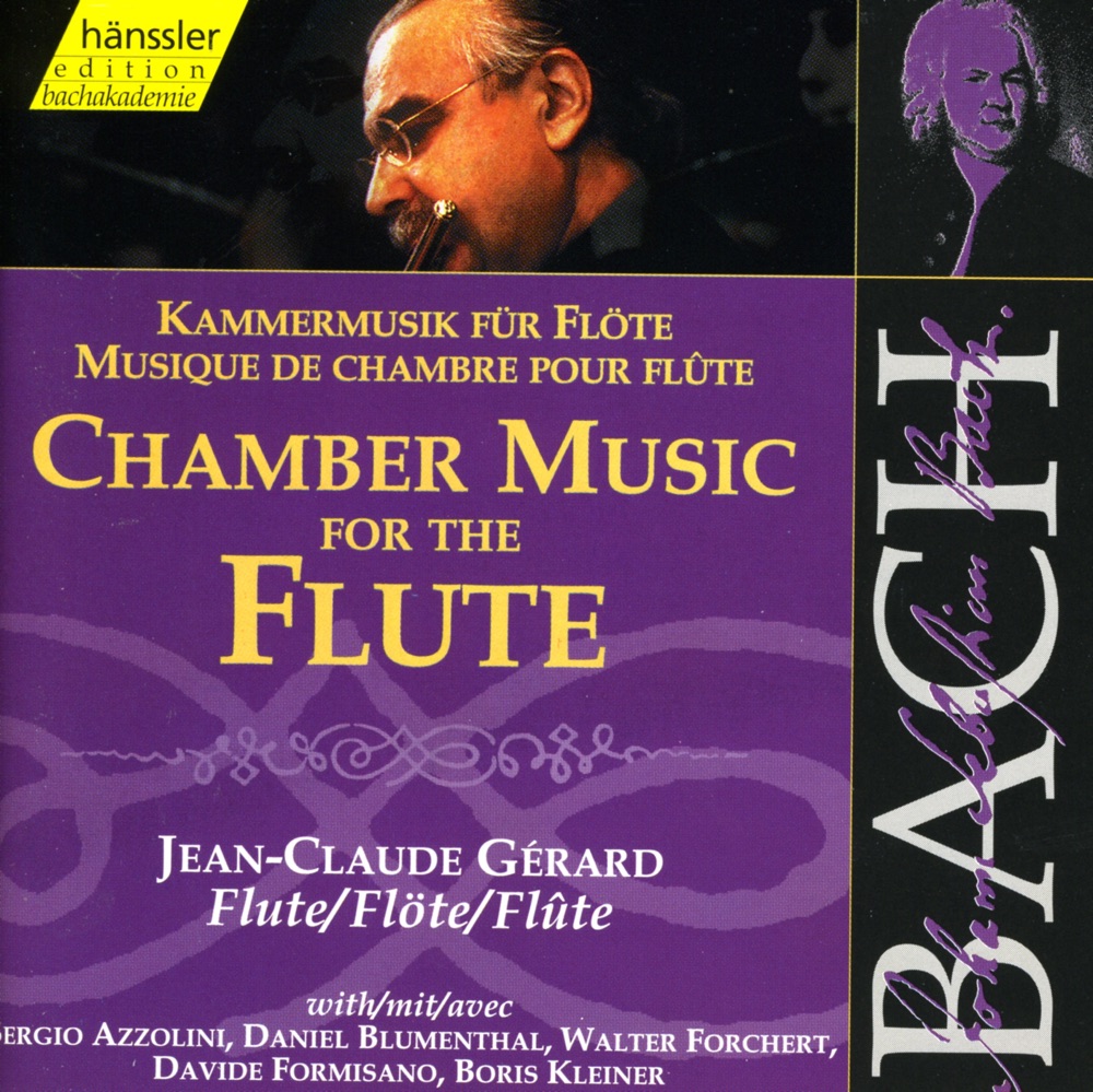 Обложка альбома «Bach, J.S.: Flute Chamber Music» — Daniel Blumenthal, Jean Claude Gérard, Sergio Azzolini, Walter Forchert & Davide Formisano