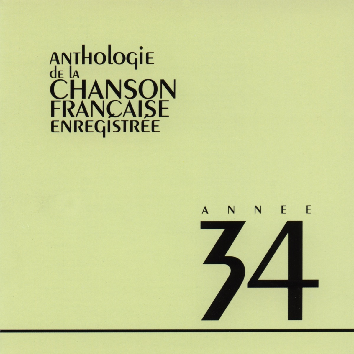 1935-1940 ANTHOLOGIE DE LA CHANSON FRANÇAISE (manufacturer_name