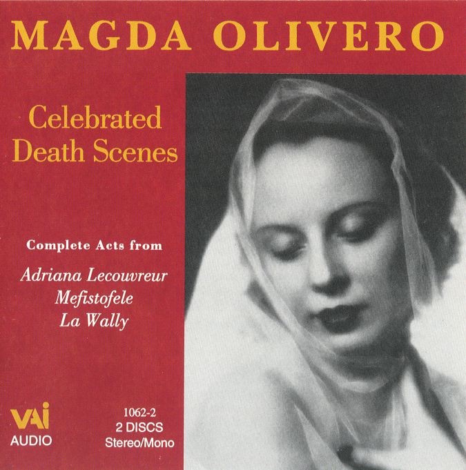 Обложка альбома «Magda Olivero - Celebrated Death Scenes (Complete Acts from Adriana Lecouvreur, Mefistofele, and La Wally)» — Anton Kersje, Magda Olivero & Orchestra RAI Torino