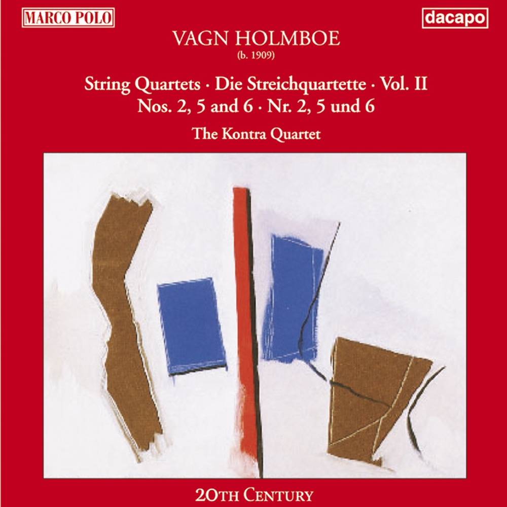 Обложка альбома «Holmboe: String Quartets Nos. 2, 5 & 6» — Kontra Quartet