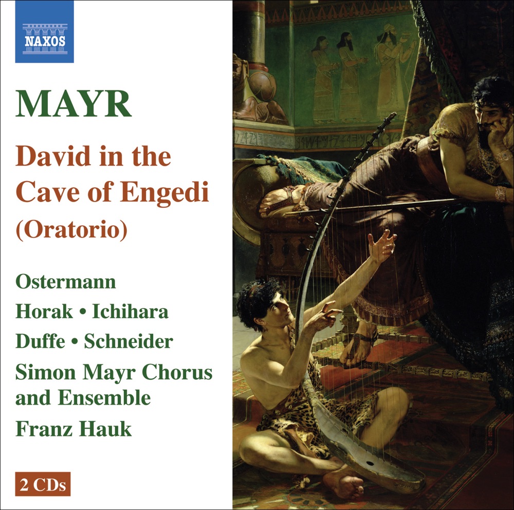 Обложка альбома «Mayr: David in spelunca Engaddi (David in the Cave of Engaddi)» — Simon Mayr Choir, Franz Hauk & Simon Mayr Ensemble