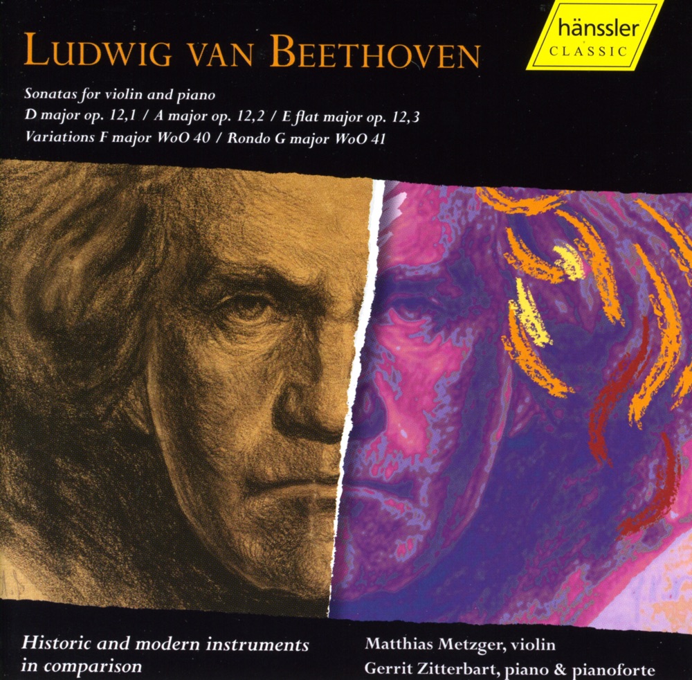 Обложка альбома «Beethoven: Violin Sonatas - Historic and Modern Instruments In Comparison» — Gerrit Zitterbart & Matthias Metzger