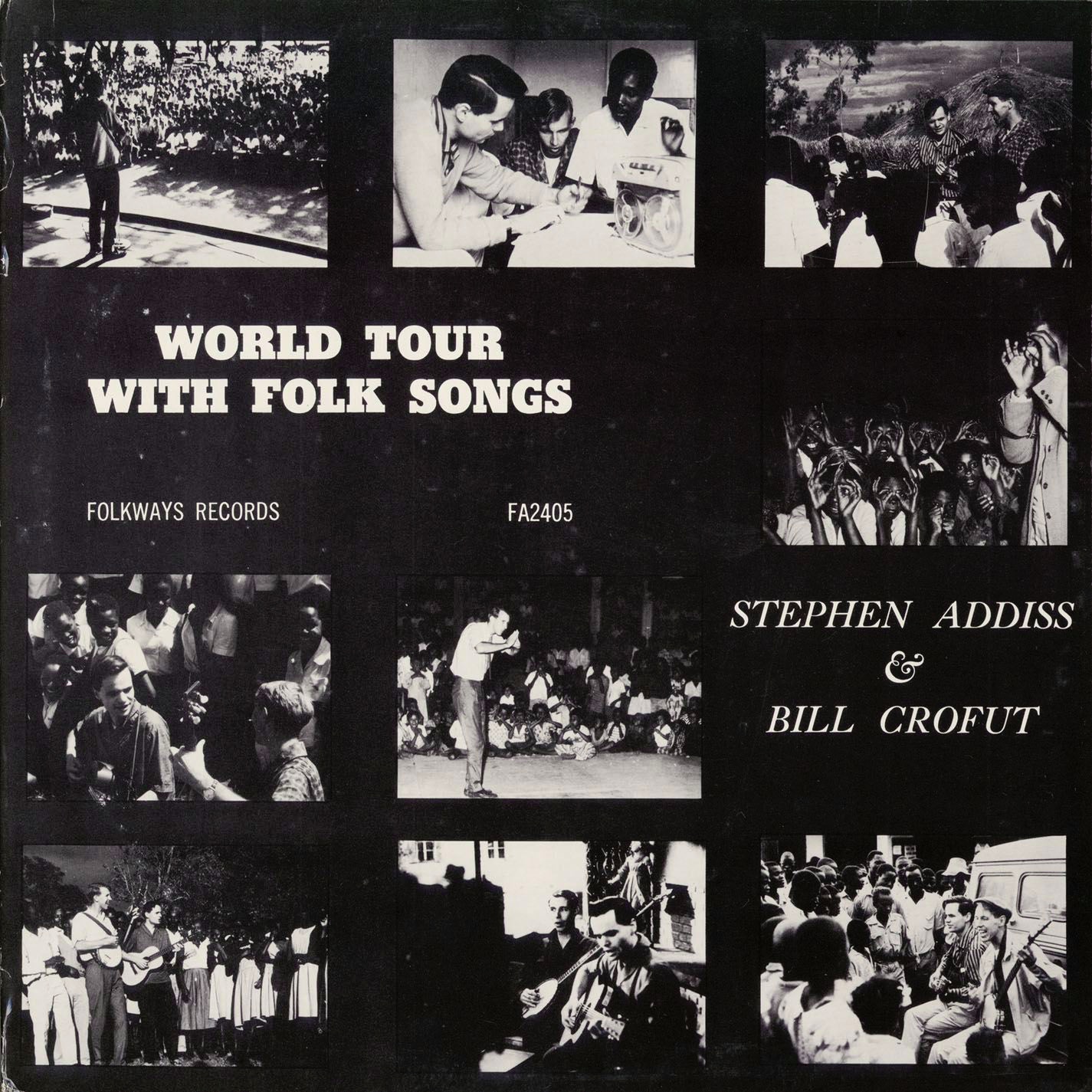 World Tour With Folk Songs by Bill Crofut & Stephen Addiss album cover