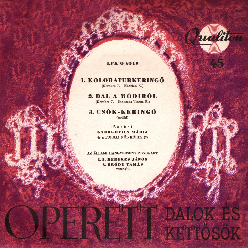 Обложка альбома «Operett dalok és kettősök (Hungaroton Classics) - Single» — Mária Gyurkovics, János Kerekes & Tamás Bródy