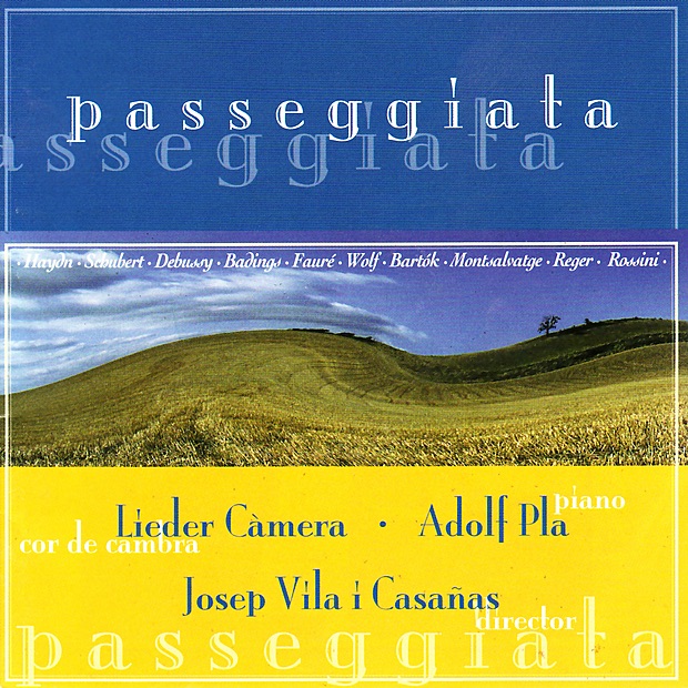 Обложка альбома «Passeggiata - Hadyn, Schubert, Debussy, Badings, Etc» — Lieder Càmera, Adolf Pla & Josep Vila i Casañas