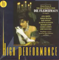 Die Fledermaus: Act II: Champagne is so romancing, tr la la la — Jeanette Scovotti, Risë Stevens, Anna Moffo, Richard Lewis, John Hauxvell, George London, Oscar Danon, Chorus of the Vienna State Opera & Orchestra of the Vienna State Opera