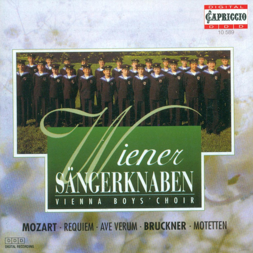 Обложка альбома «Mozart: Requiem & Ave Verum Corpus - Bruckner: Ave Maria, Locus Iste & Christus Factus Est» — Vienna Boys' Choir, Chorus Viennensis & Peter Marschik