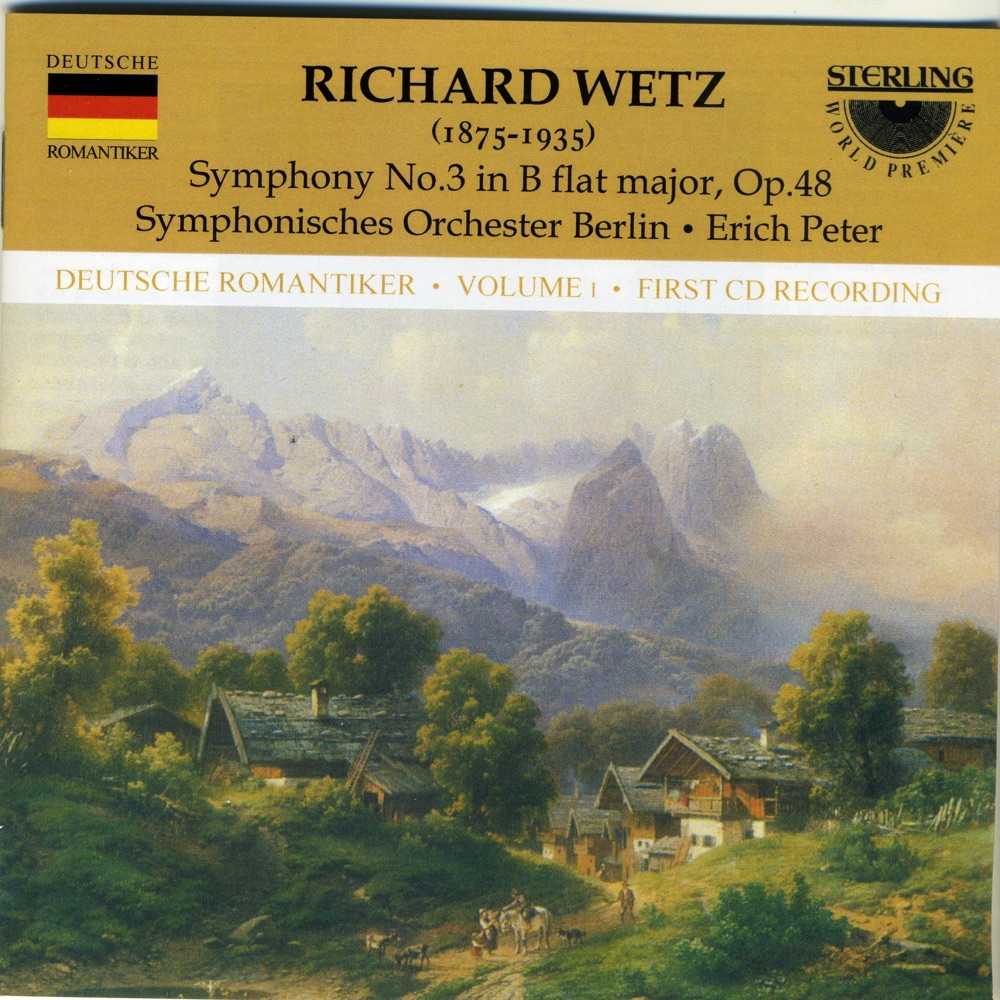 Обложка альбома «Wetz - Symphony Nr. 3» — Symphonisches Orchester Berlin & Erich Peter