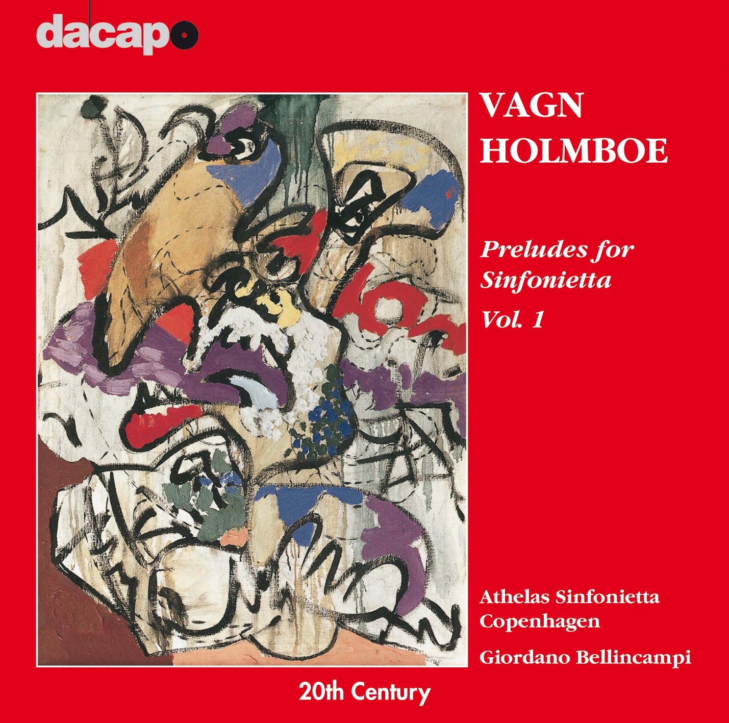 Holmboe: Preludes for Sinfoniettas by Athelas Sinfonietta Copenhagen & Giordano Bellincampi album cover