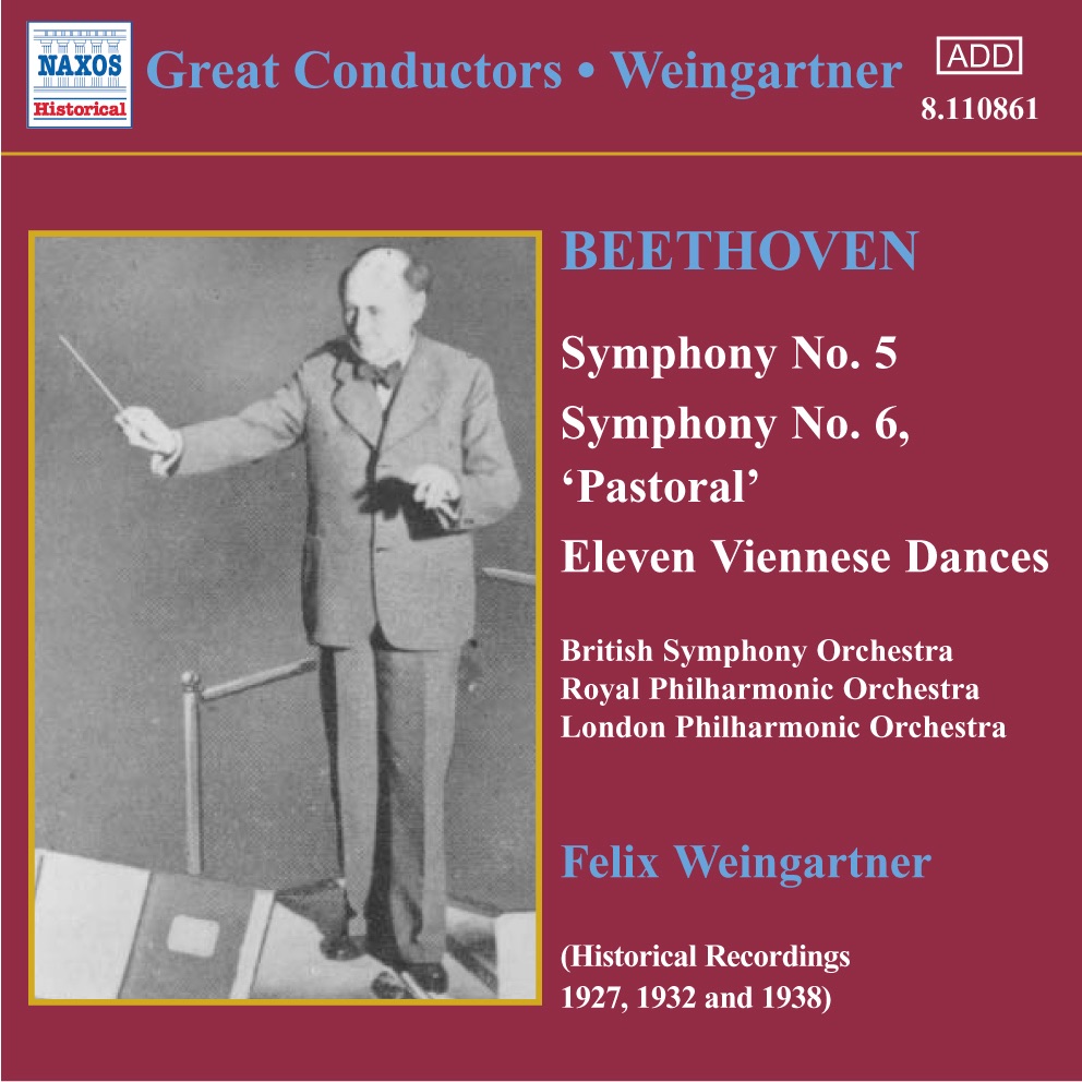 Обложка альбома «Beethoven: Symphonies Nos. 5 and 6» — British Symphony Orchestra, Felix Weingartner, London Philharmonic Orchestra & Royal Philharmonic Orchestra