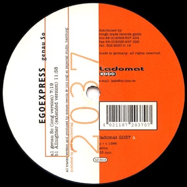 Обложка альбома «Genau so - EP» — Egoexpress