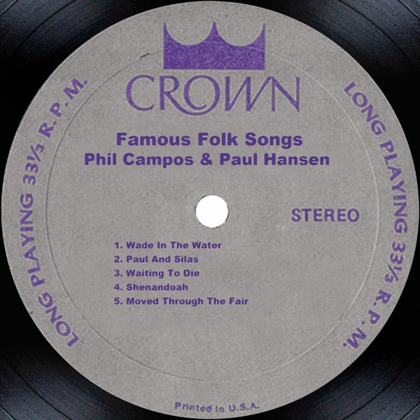 Обложка альбома «Famous Folk Songs» — Paul Hansen & Phil Campos
