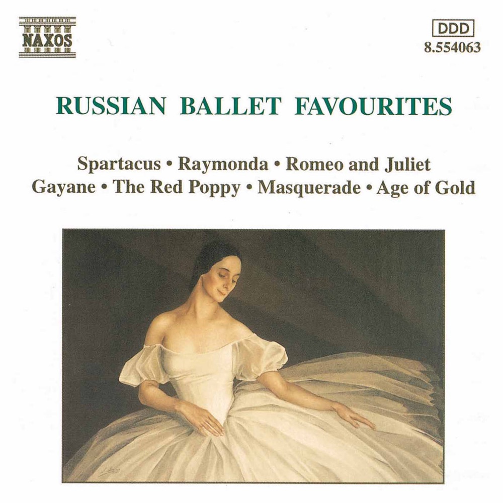 Обложка альбома «Russian Ballet Favourites» — André Anichanov, St. Petersburg State Symphony Orchestra, Alexander Anissimov, Moscow Symphony Orchestra, Christopher Lyndon-Gee, New Zealand Symphony Orchestra, Andrew Mogrelia & National Symphony Orchestra of Ukraine