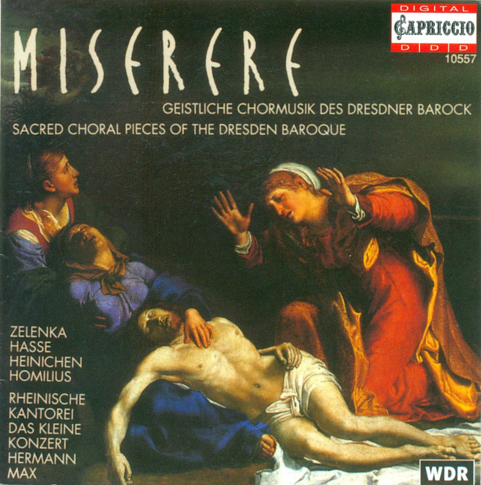 Обложка альбома «Zelenka, Hasse, Heinichen & Homilius: Choral Music (Sacred)» — Barbara Schlick, Dormagener Jugendkantorei & Maria Zadori