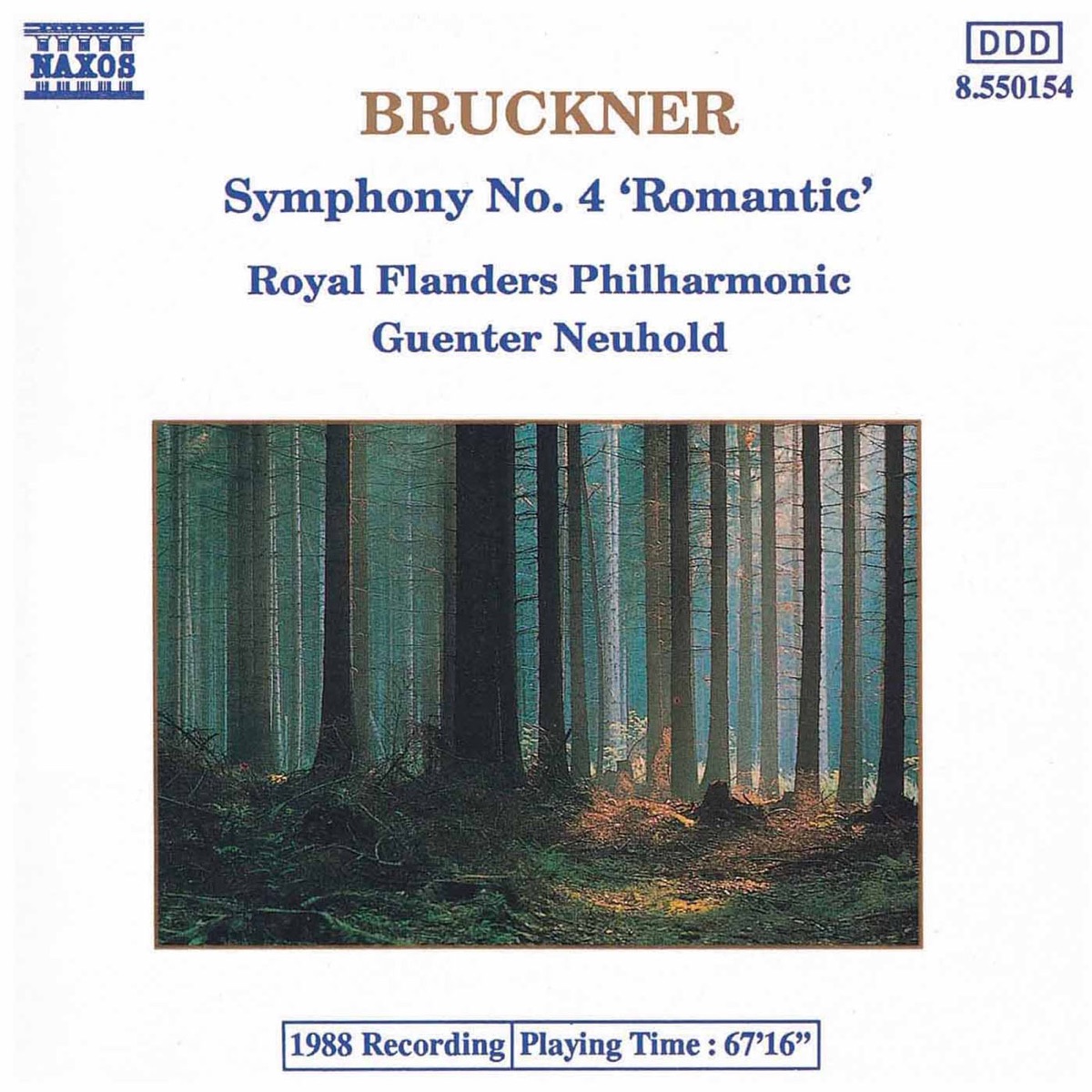 Bruckner: Symphony No. 4, 'Romantic', Wab 104 cover art
