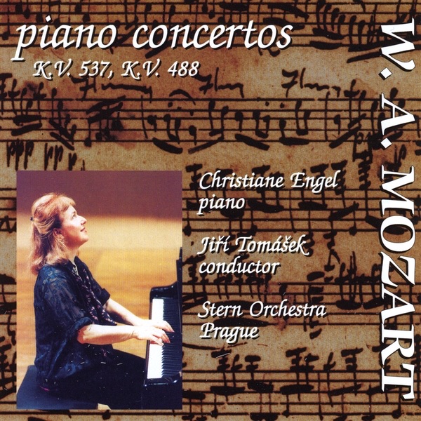 Обложка альбома «Mozart Piano Concertos: Piano Concerto No. 26 in D major, KV 537; Piano Concerto No. 23 in A major, KV 488» — Jiri Tomasek, Christiane Engel & The Stern Orchestra