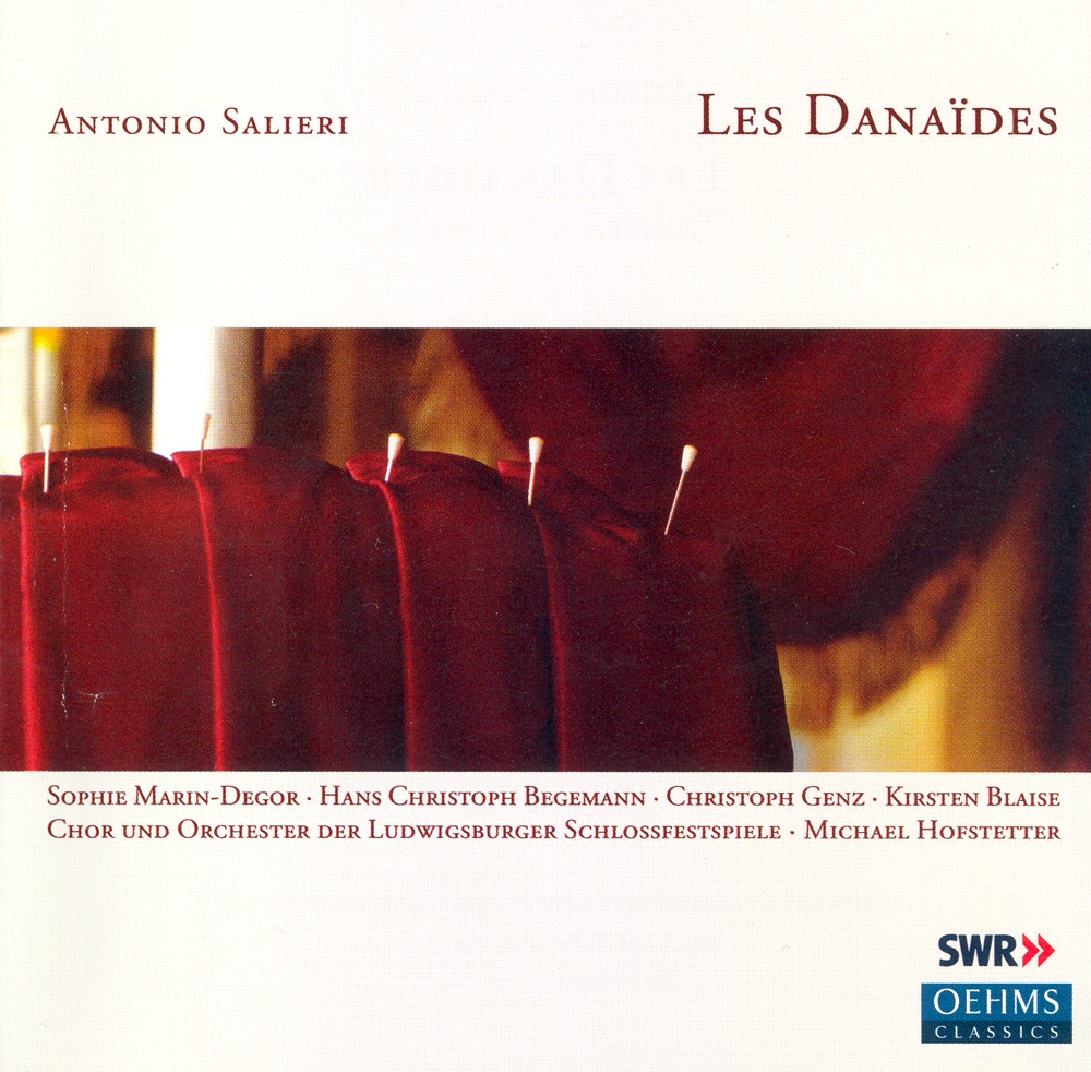 Обложка альбома «Salieri: Danaides (Les)» — Kirsten Blaise, Hans Christoph Begemann, Ludwigsburger Festspiele Orchestra, Wolfgang Frisch, Sven Juttner, Jurgen Deppert, Ludwigsburger Festspiele Choir, Christoph Genz, Sophie Marin-degor, Daniel Suto & Michael Hofstetter