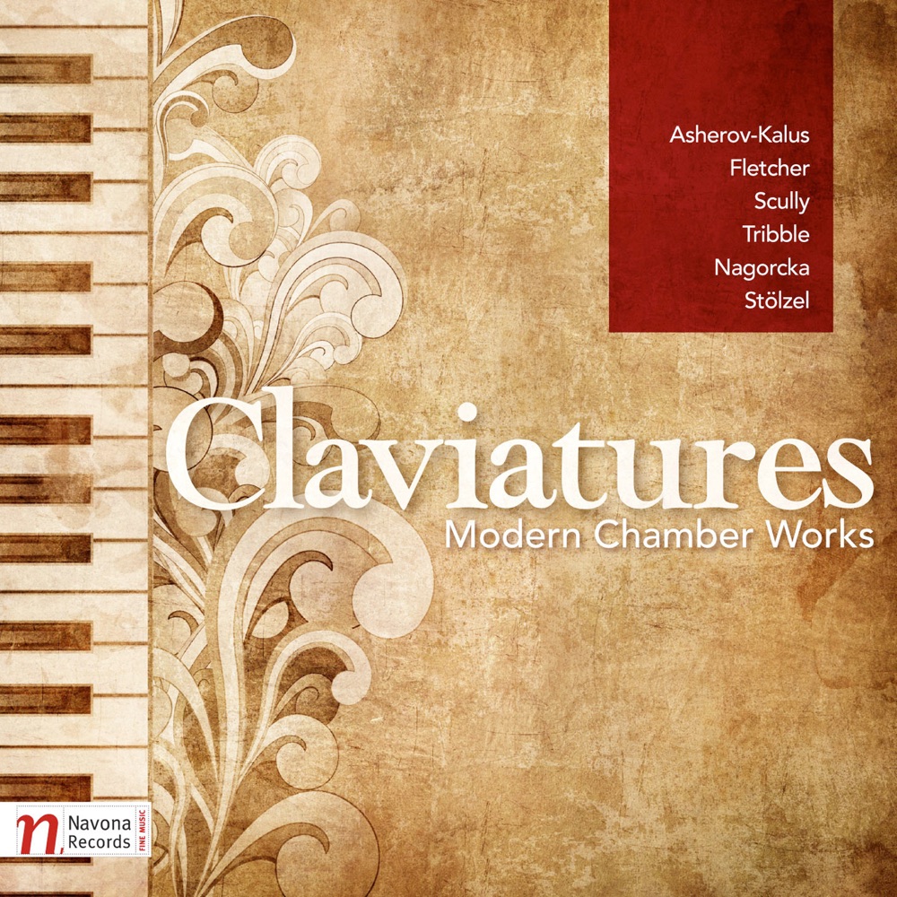 Обложка альбома «Claviatures: Modern Chamber Works» — Doug Graham, Neil Casey, Winifred Goodwin, Karolina Rojahn, Lisa Hennessy, Ondrej Lebr, Lukas Klansky, Anne-Marie Brown, Lawrence Figg & Robert Pherigo