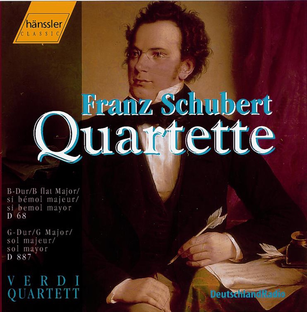 Обложка альбома «Schubert: String Quartet No. 15 In G Major, D. 887 - String Quartet No. 5 In B Flat Major, D. 68» — Verdi Quartet