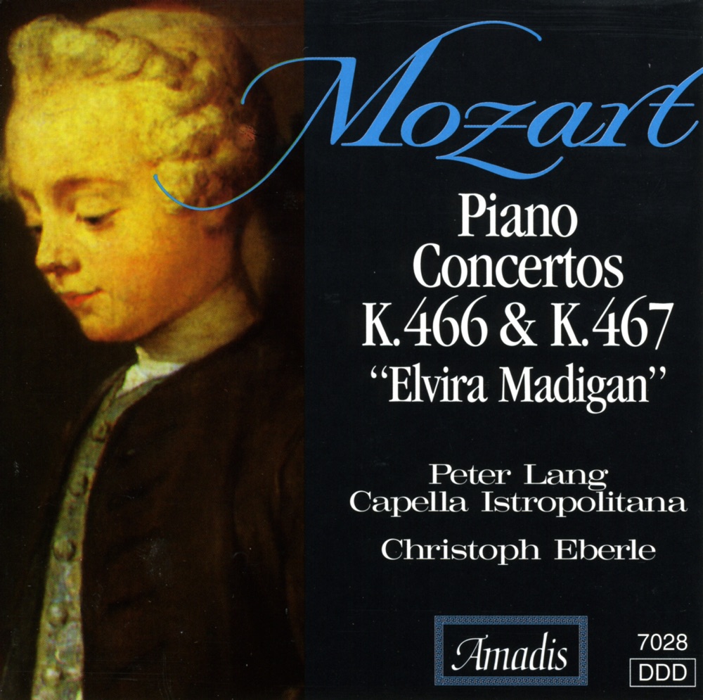 Обложка альбома «Mozart: Piano Concertos Nos. 20 and 21, "Elvira Madigan"» — Peter Lang, Christoph Eberle & Capella Istropolitana