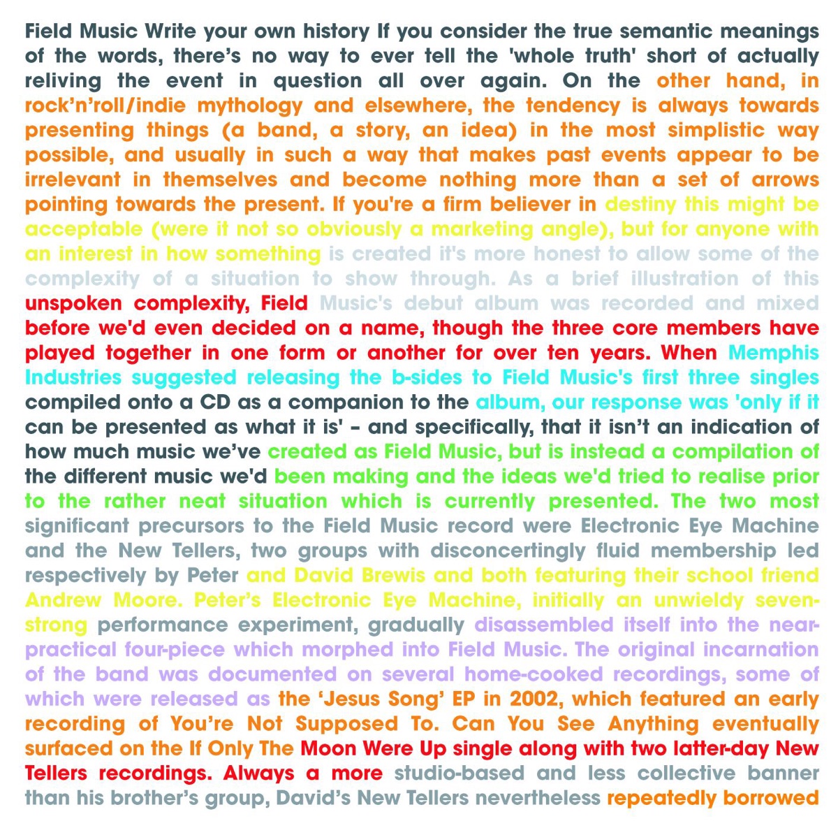 Write Your Own History