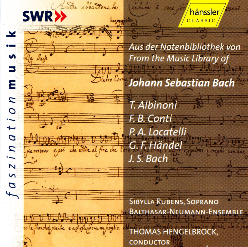Обложка альбома «Bach, J.S.: Overture (Suite) No. 1 - Handel: Armida Abbandonata» — Thomas Hengelbrock, Balthasar-Neumann Ensemble & Sibylla Rubens